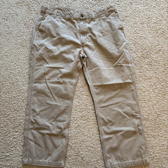 Carhartt Work Pants Men’s 44x32 (42x29) Altered Cargo‎ Pocket Relaxed Fit 100095 - Picture 1 of 9